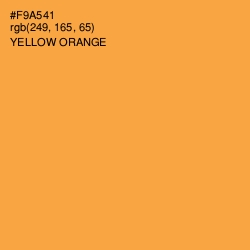 #F9A541 - Yellow Orange Color Image